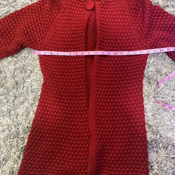 Zeila hoodie cardigan jacket size (44) M To L , Red color from open. - Picture 9 of 13